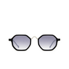 Gafas de sol Eyepetizer SENEQUIER C.A-1-27F black matt and silver - Miniatura del producto 1/5