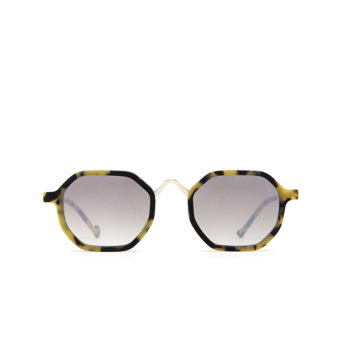 Eyepetizer® Irregular Sunglasses: Senequier color Havana Matt And Rose Gold C.F-9-18F - front view.