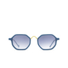 Eyepetizer SENEQUIER Sunglasses C.T-4-26F petrol blue matte and gold - product thumbnail 1/5