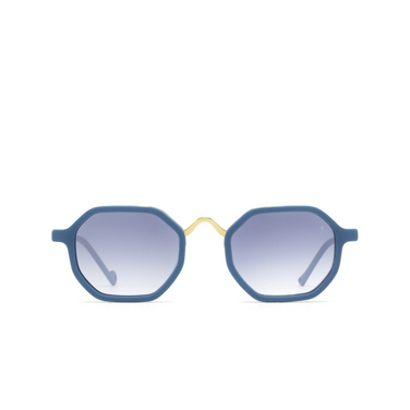 Eyepetizer SENEQUIER Sunglasses C.T-4-26F petrol blue matte and gold - front view