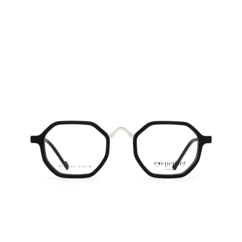 Gafas graduadas Eyepetizer SENEQUIER OPT C.A-1 black matt and silver - 1/5
