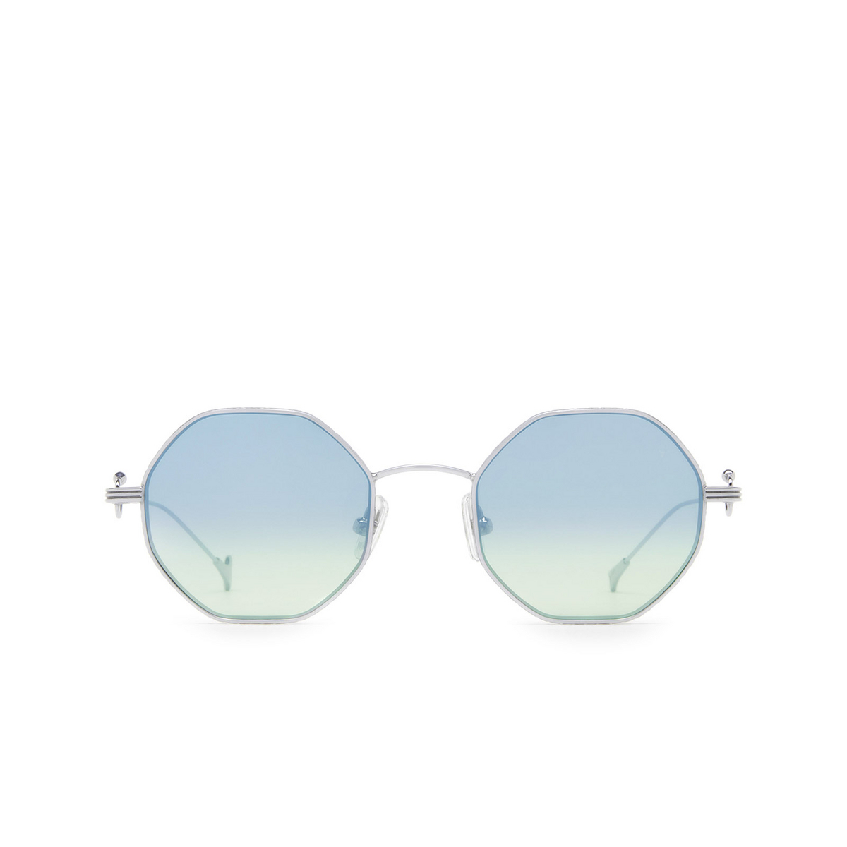 Eyepetizer® Irregular Sunglasses: Voyage color Silver C.1-23F - front view.