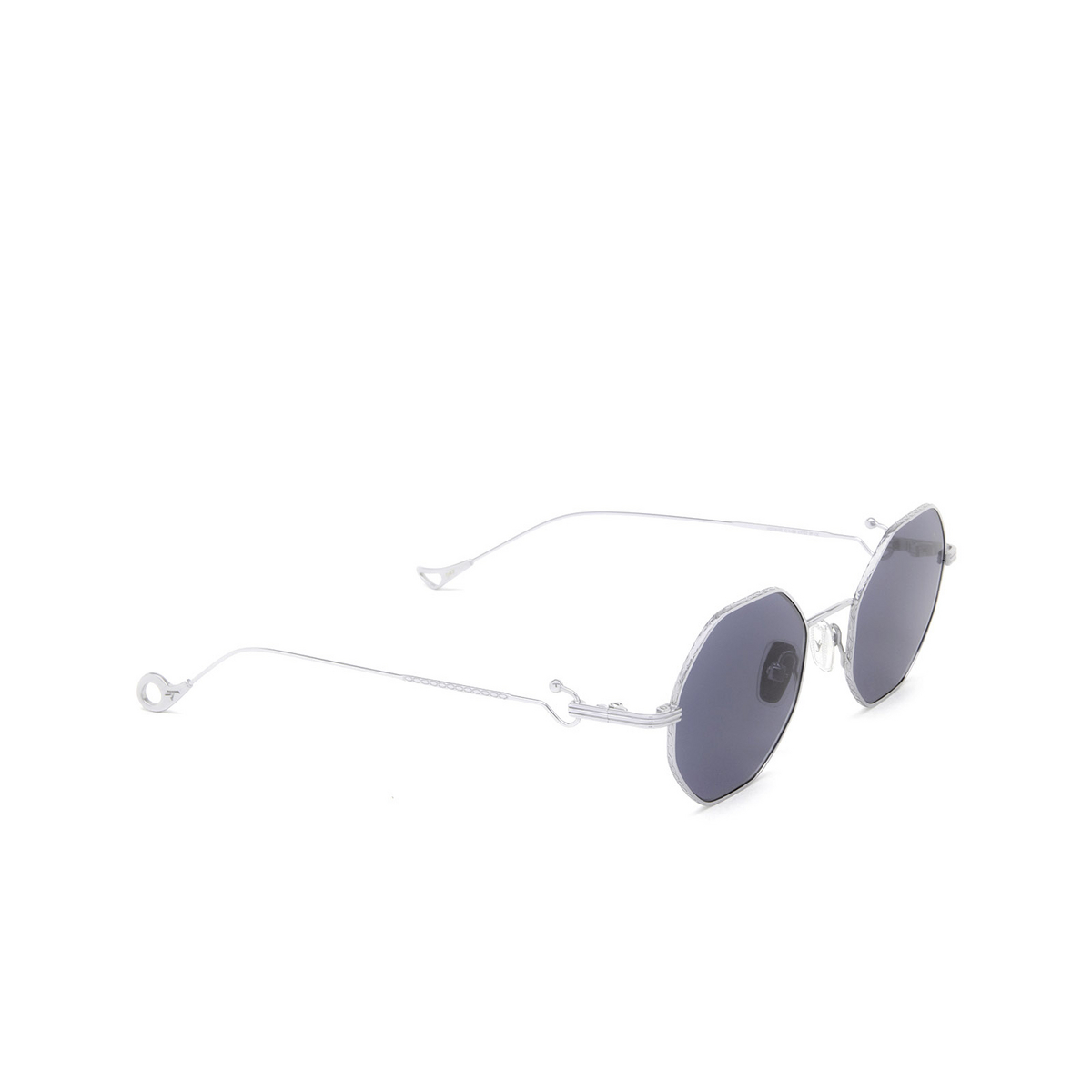 Eyepetizer® Irregular Sunglasses: Voyage color Silver C.1-39 - three-quarters view.
