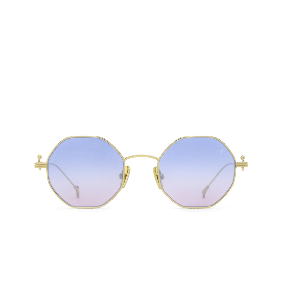 Eyepetizer® Irregular Sunglasses: Voyage color Gold C.4-42F - front view.