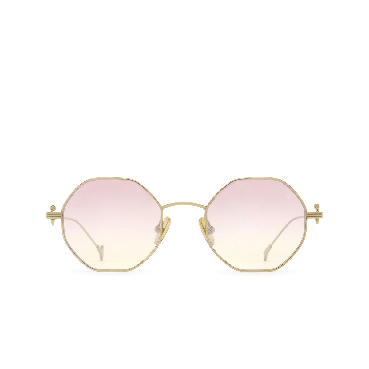 Eyepetizer® Irregular Sunglasses: Voyage color Rose Gold C.9-22F - front view.