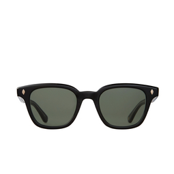 Garrett Leight® Square Sunglasses: Broadway Sun color BK/SFPG15 Black/semi-flat Pure G15 