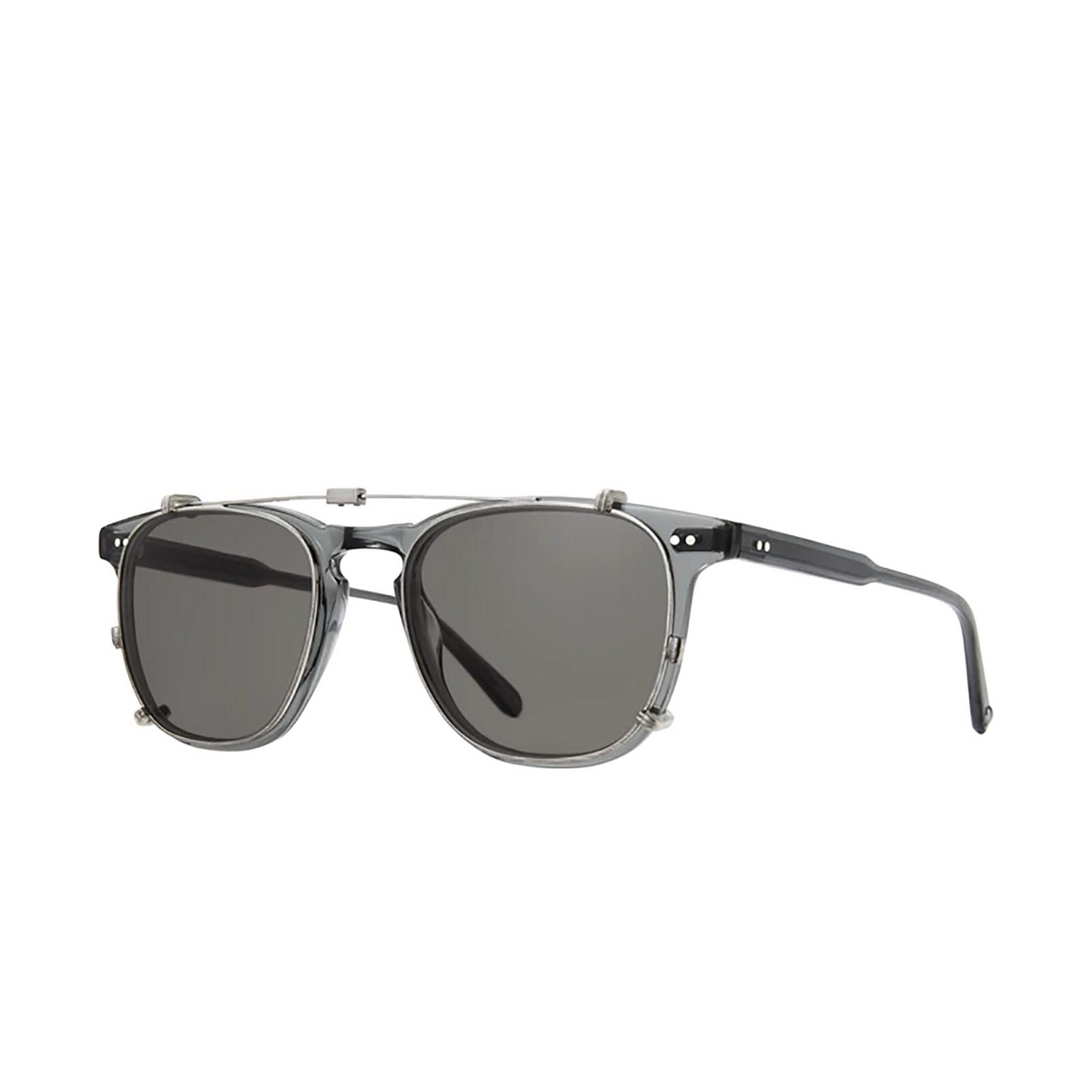 Garrett Leight BROOKS CLIP BS/G15 Brushed Silver BS/G15 Brushed Silver - tre quarti
