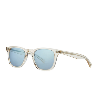 Garrett Leight BROOKS X Sunglasses PRO/SKLM prosecco/sky layered mirror - three-quarters view