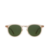 Lunettes de soleil Garrett Leight CARLTON SUN BIO BGECR/BIO GRN bio beige crystal/bio green - Vignette du produit 1/3