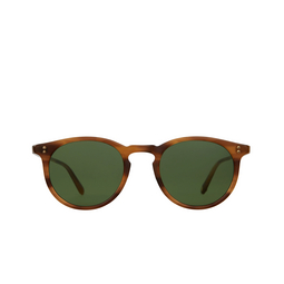 Garrett Leight® Round Sunglasses: Carlton Sun color Bio Bto/bio Grn Bio Blonde Tortoise/bio Green 