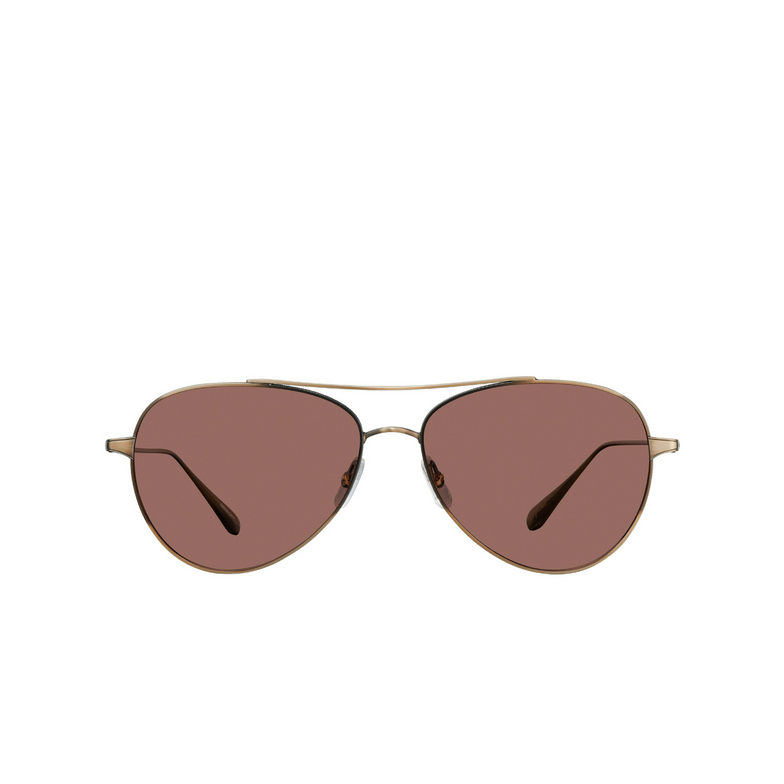 Occhiali da sole Garrett Leight CULVER bg/sfrw brushed gold/semi-flat redwood - 1/3