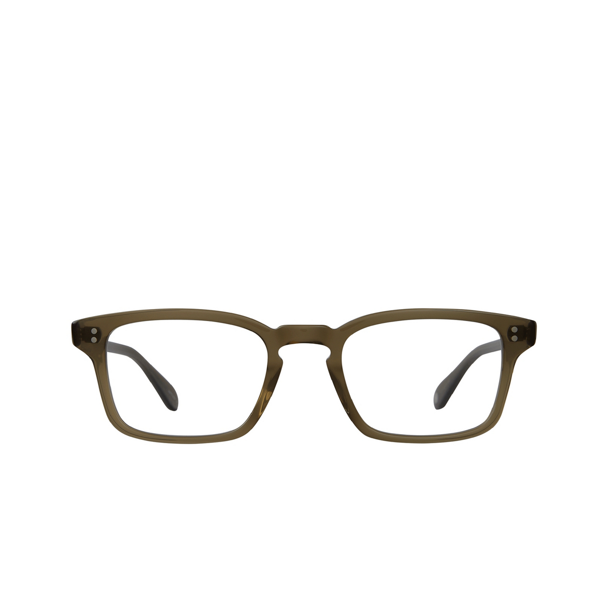 Garrett Leight® Square Eyeglasses: Dimmick color Olio - front view.