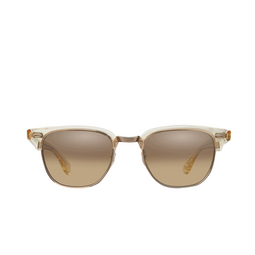 Garrett Leight® Square Sunglasses: Elkgrove Sun color Pg-g/brlm Pure Glass-gold/brown Layered Mirror 