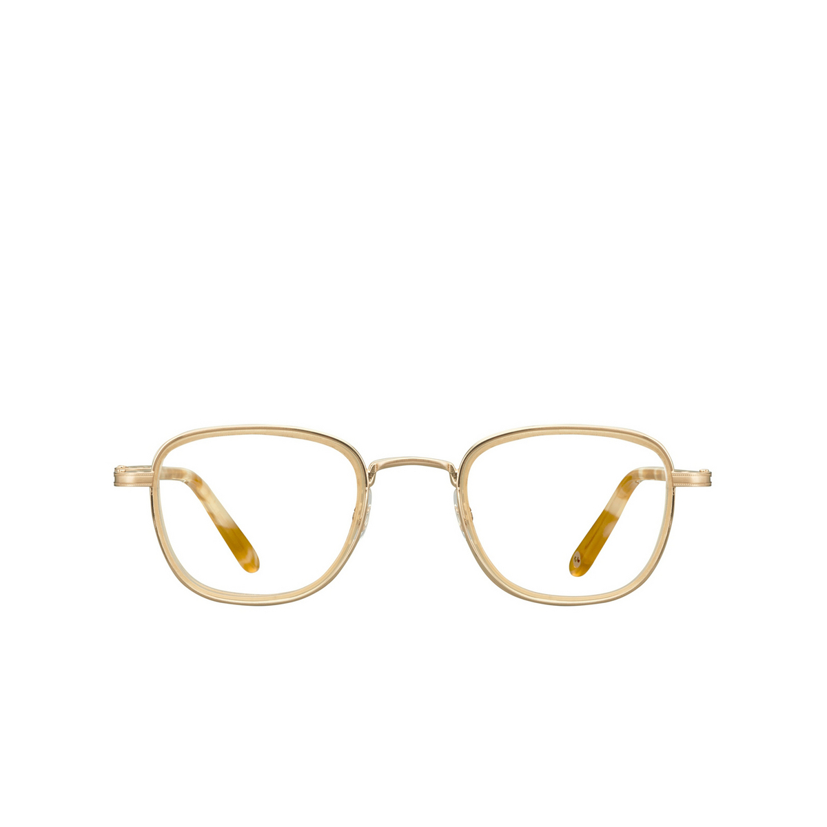 Garrett Leight GARFIELD Eyeglasses MG-BSH Matte Gold-Blonde Shell - front view