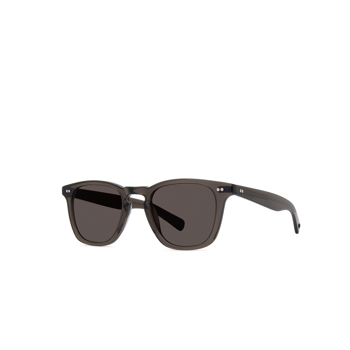 Garrett Leight® Square Sunglasses: Glco X Jenni Kayne Sun color BLGL/G15 Black Glass/g15 - three-quarters view