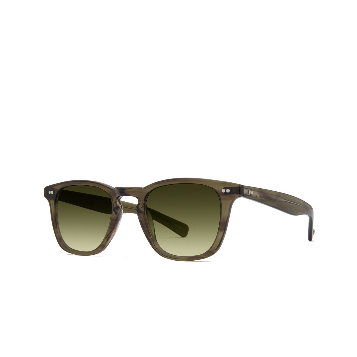 Garrett Leight® Square Sunglasses: Glco X Jenni Kayne Sun color Ot/og Olive Tortoise/olive Gradient - three-quarters view