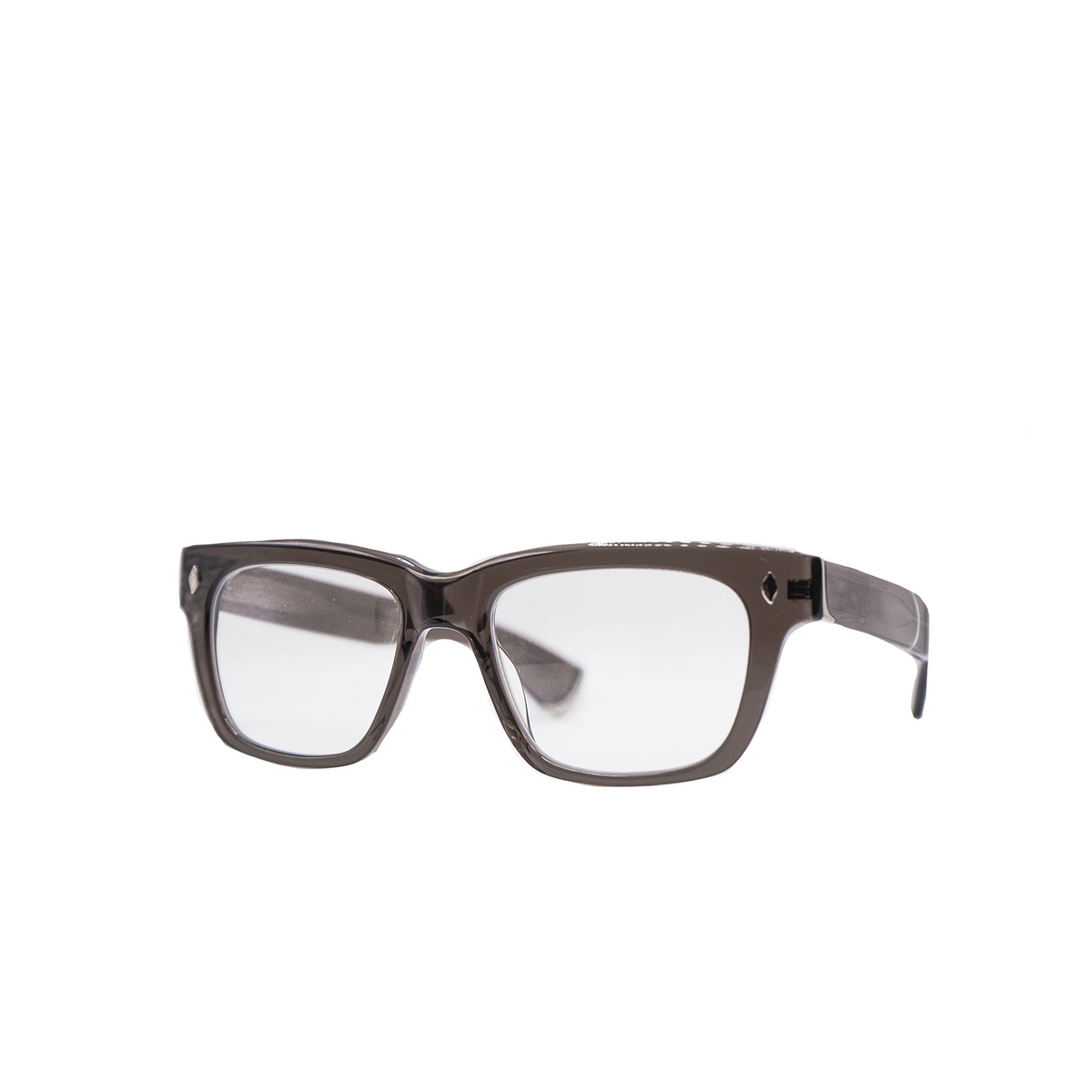 Garrett Leight GLCO X OFFICINE GÉNÉRALE Eyeglasses BLGL Black Glass - three-quarters view