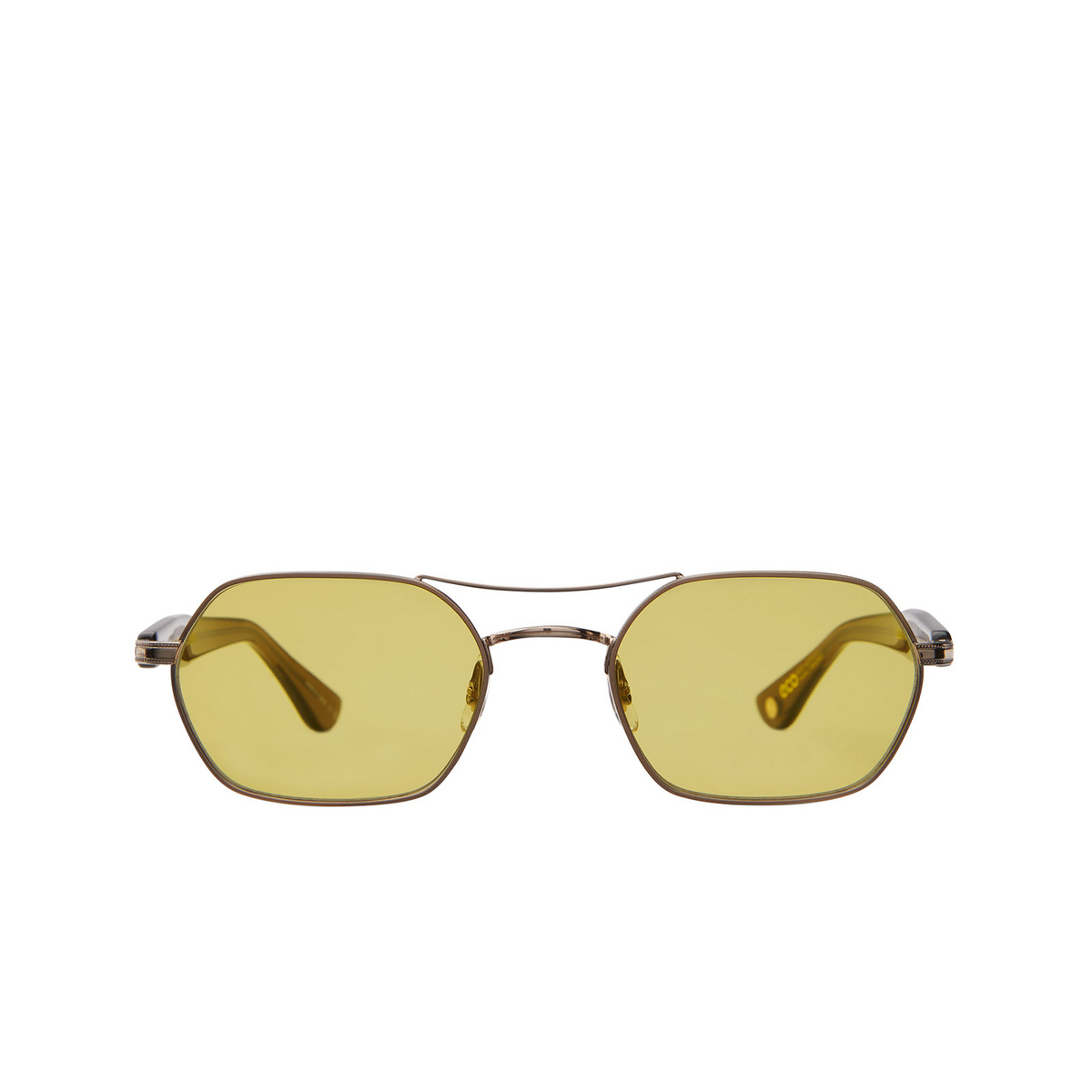 Garrett Leight GOLDIE Sunglasses G-ATG-BIO-COL/DES Gold - Antique Gold - Bio Cola - front view