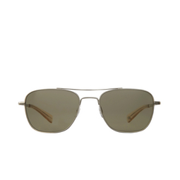 Garrett Leight® Aviator Sunglasses: Harbor Sun color BS-CH/G15SUV Brushed Silver-champagne/g15 Suv 