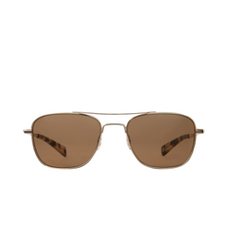 Garrett Leight® Aviator Sunglasses: Harbor Sun color G-yt/brnsuv Gold-yellow Tortoise/brown Suv 