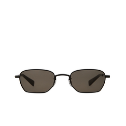 Garrett Leight® Rectangle Sunglasses: Holly Sun color Mbk-blgl/gry Matte Black-black Glass/grey 