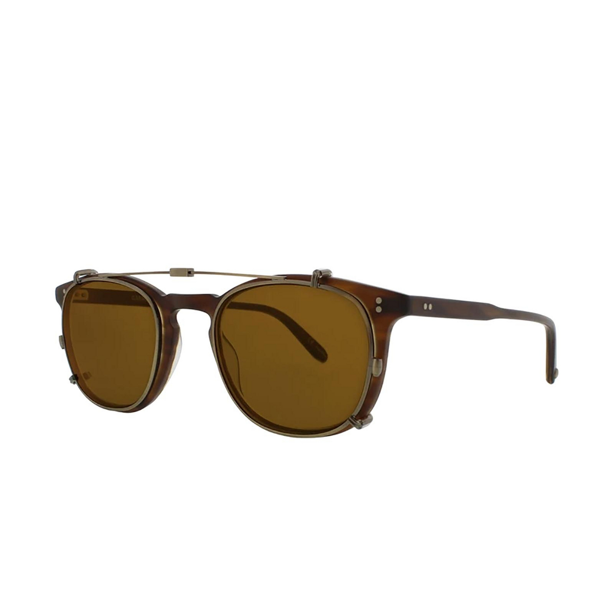 Garrett Leight KINNEY CLIP BG/BRN Brushed Gold BG/BRN Brushed Gold - three-quarters view