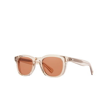 Garrett Leight KINNEY X Sunglasses SHCR/SWTR shell crystal - three-quarters view