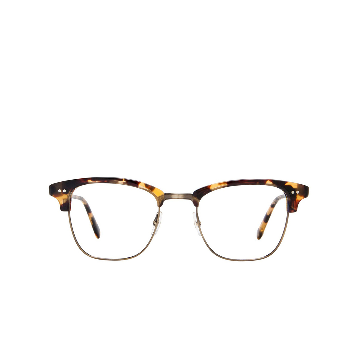 Garrett Leight LINCOLN Eyeglasses DKT-AG Dark Tortoise-Antique Gold - front view