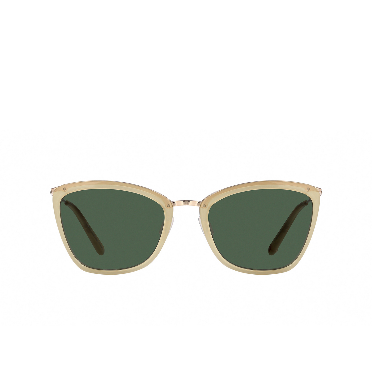 Garrett Leight LOUELLA Sunglasses TOF-G/SFGRN Toffee-Gold - front view