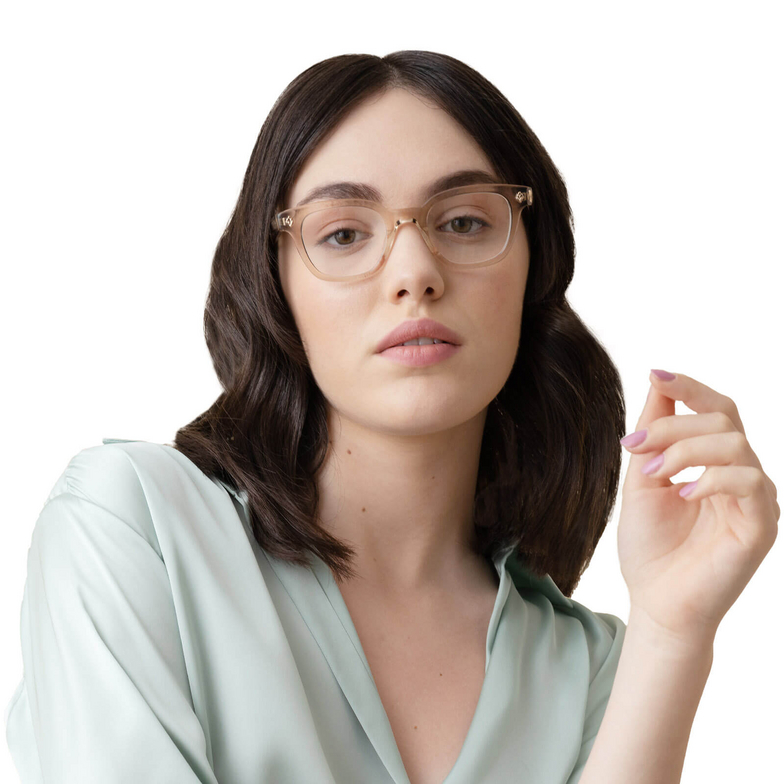 Lunettes de vue Garrett Leight NAPLES BIO BGECR bio beige crystal - 4/4