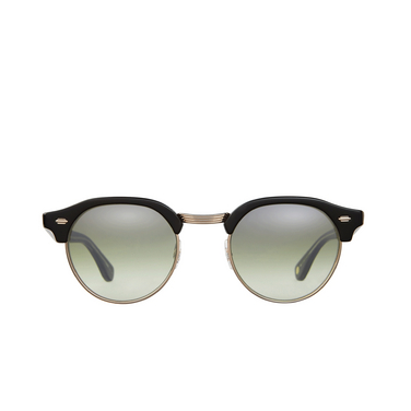 Garrett Leight OAKWOOD Sunglasses bk-g/olvlm black-gold/olive layered mirror - front view
