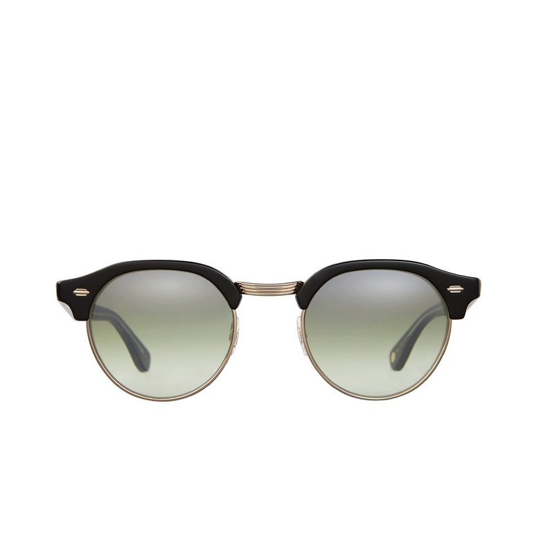 Garrett Leight OAKWOOD Sunglasses BK-G/OLVLM black-gold/olive layered mirror - 1/3