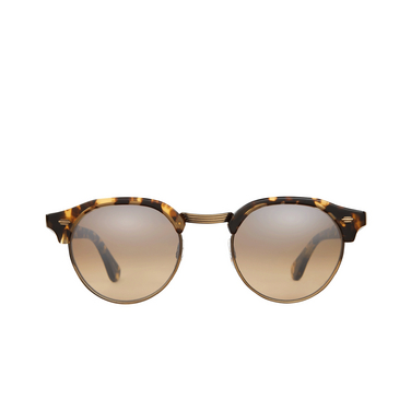 Garrett Leight OAKWOOD Sunglasses tut-bg/brlm tuscan tortoise-brushed gold/brown layered mirror - front view