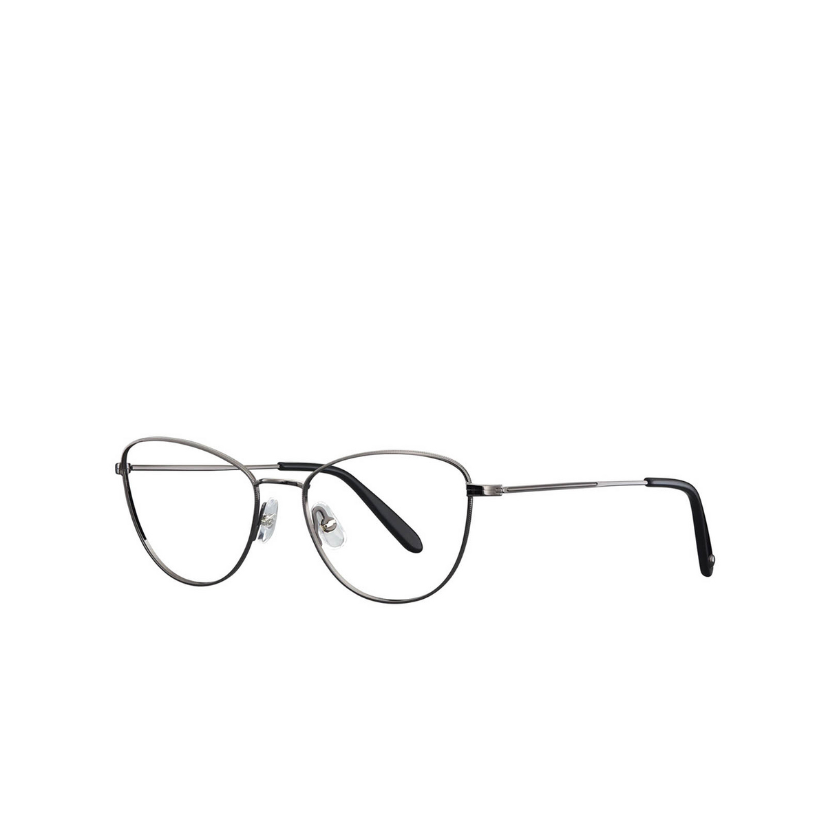 Garrett Leight OLIVE Eyeglasses GM-BK Gunmetal-Black - three-quarters view