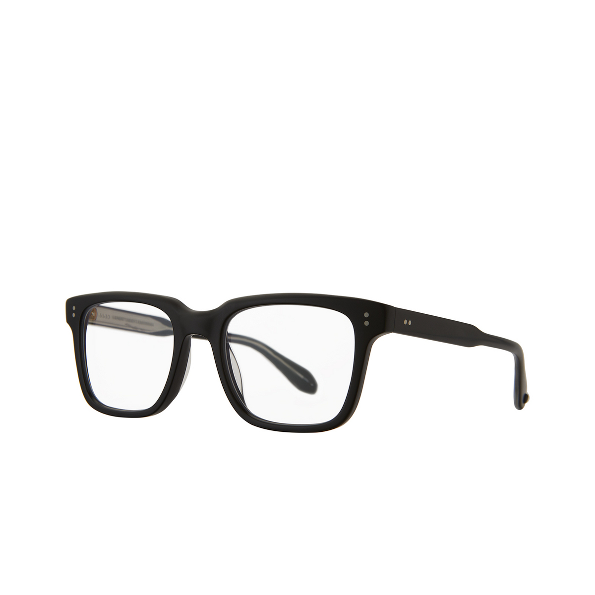 Garrett Leight PALLADIUM Eyeglasses MBK Matte Black - three-quarters view