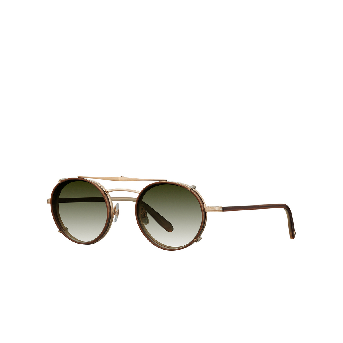 Garrett Leight PENMAR CLIP ATG-H/OG Antique Gold-Honey ATG-H/OG Antique Gold-Honey - tre quarti