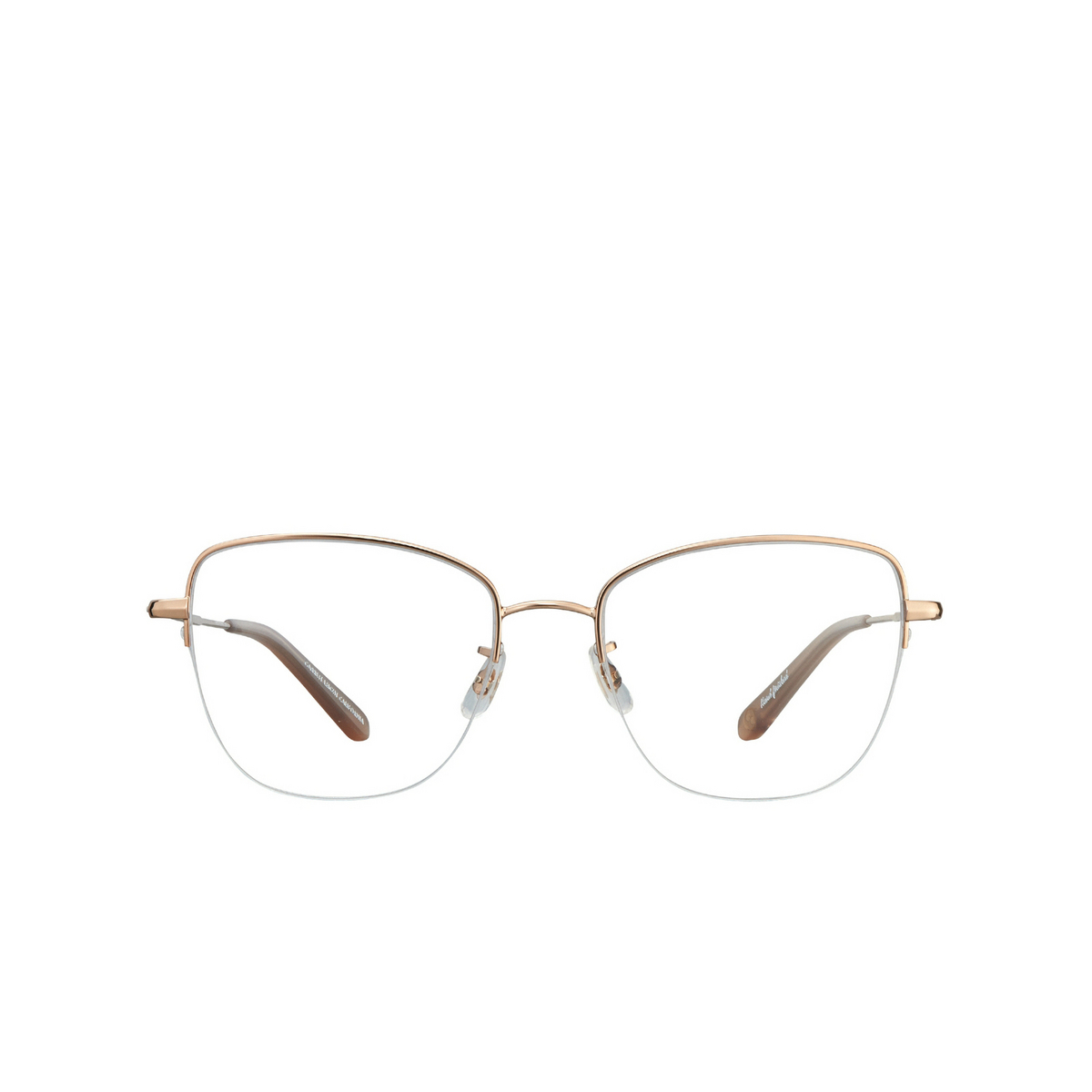 Garrett Leight PERSHING Eyeglasses RG-DV Rose Gold-Dove - front view