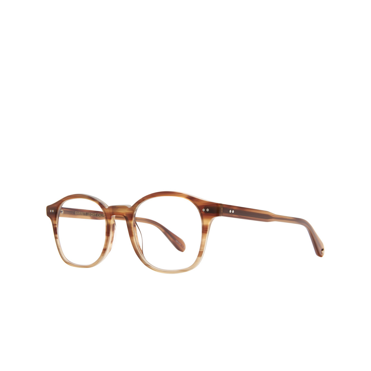 Garrett Leight RILEY Eyeglasses BTF Blonde Tortoise Fade - three-quarters view