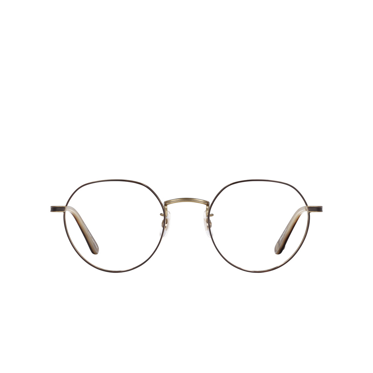 Garrett Leight ROBSON Eyeglasses BG-WHT Brushed Gold-Whiskey Tortoise - front view