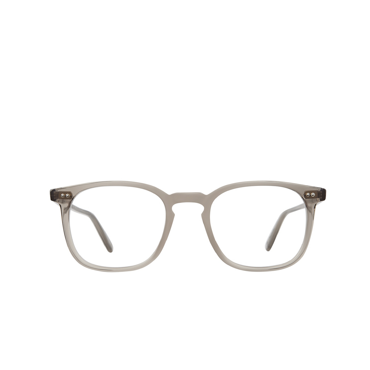 Garrett Leight® Square Eyeglasses: Ruskin color Bio Olive Crystal Bio Olvcr - front view.