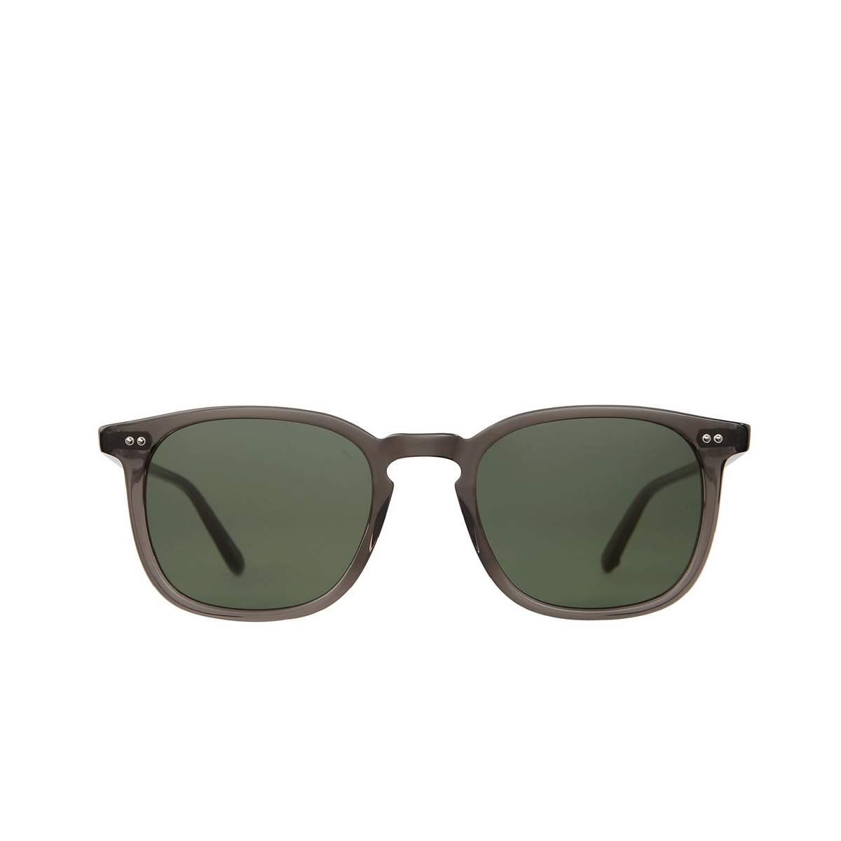 Garrett Leight® Square Sunglasses: Ruskin Sun color BIO CHR/BIO G15 Bio Charcoal/bio G15 - front view