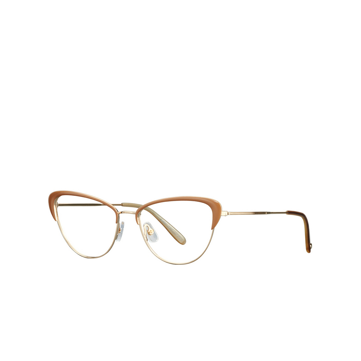 Garrett Leight VISTA Eyeglasses G-CL Gold-Caramel Laminate - 2/3
