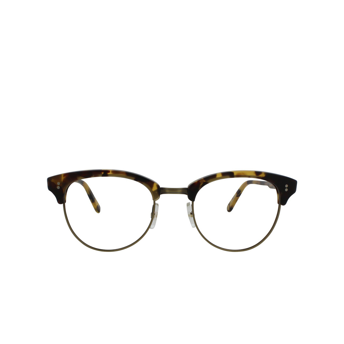 Garrett Leight WASHINGTON Eyeglasses MDK-AG Matte Dark Tortoise-Antique Gold - front view