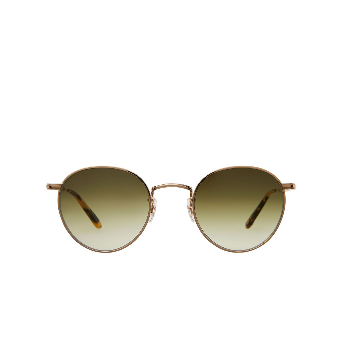 Garrett Leight WILSON M Sunglasses G-DKT/SFOG Gold-Dark Tortoise/Semi-Flat Olive Gradient - front view