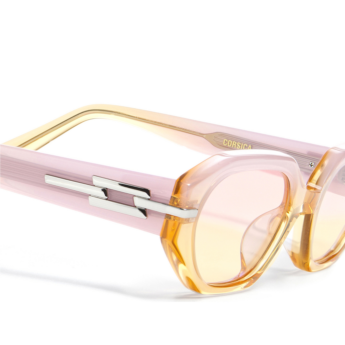 Gentle Monster® Irregular Sunglasses: Corsica color PYG1 Pink - 3/4
