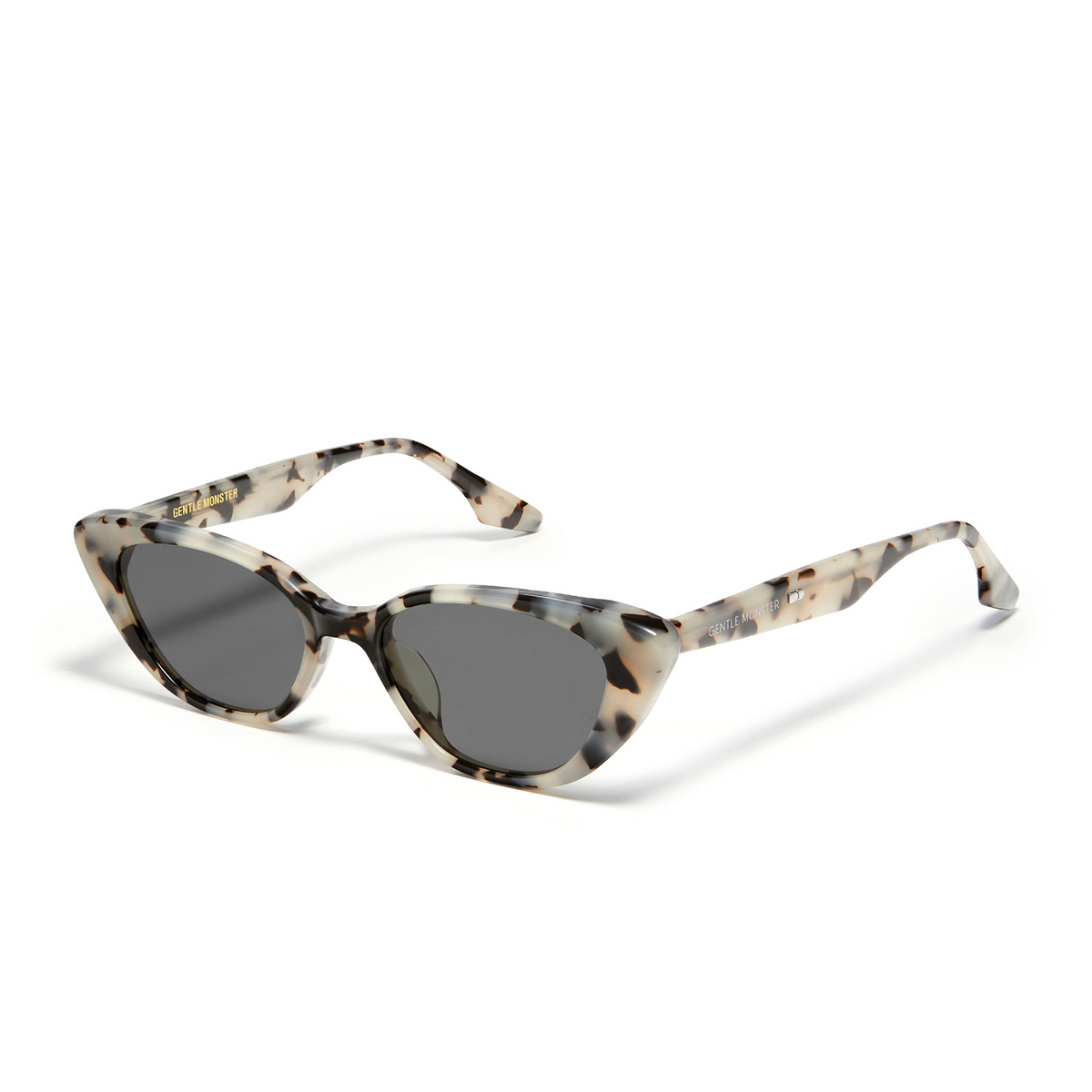 Gentle Monster® Cat-eye Sunglasses: Crella color Cream Tortoise S3 - three-quarters view.