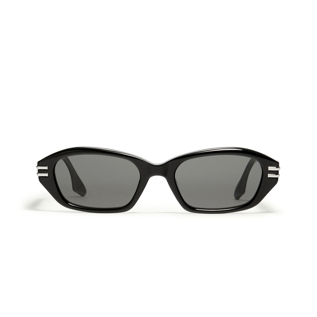 Gentle Monster® Irregular Sunglasses: Deck color Black 01 - front view.