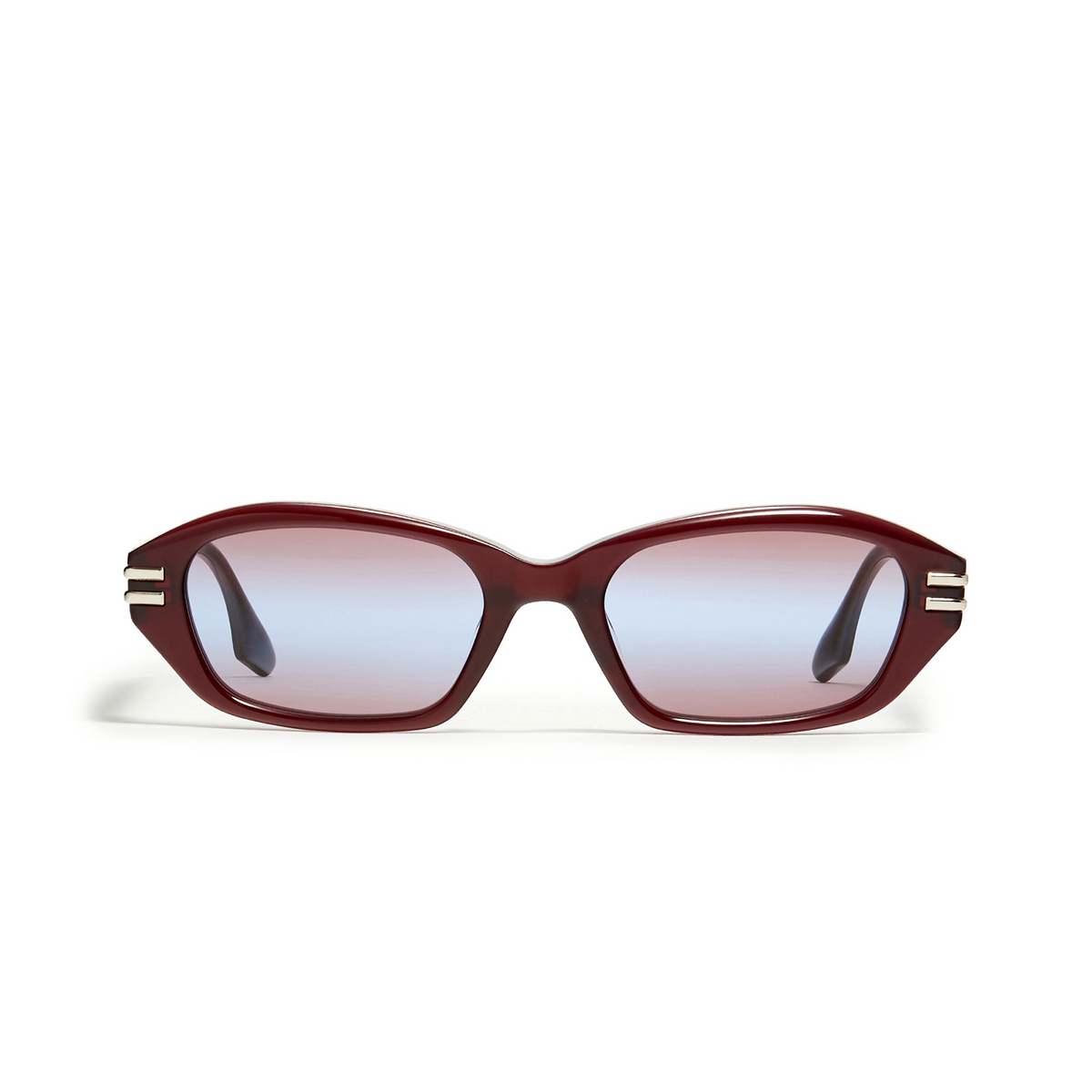 Gentle Monster® Irregular Sunglasses: Deck color Red RC3 - front view.