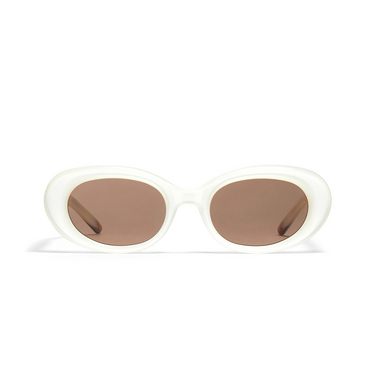 Gentle Monster EVE Sunglasses wc6 white & orange - front view