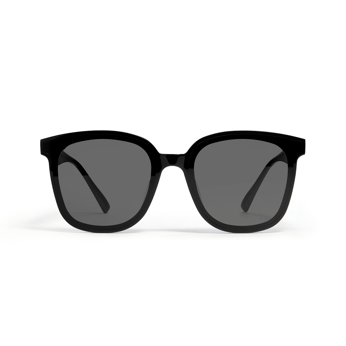 Gentle Monster® Square Sunglasses: Jackie color Black 01 - front view.